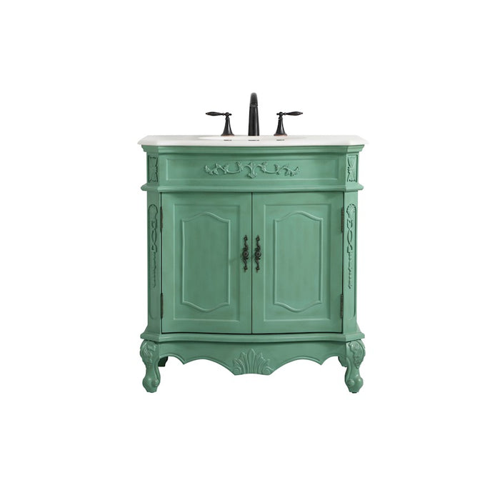 Elegant Danville 32" Single Bathroom Vanity, Vintage Mint - VF10132VM