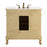 Elegant Danville 36" Single Vanity, Antique Beige/Ivory Marble
