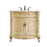 Elegant Danville 36" Single Vanity, Light Beige/Ivory Marble - VF10136LT-VW