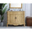 Elegant Danville 42" Single Vanity, Light Beige/Ivory Marble