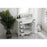Elegant Danville 42" Single Vanity, Antique White/Ivory Marble