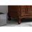 Elegant Danville 42" Single Vanity, Teak/Ivory Marble