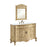 Elegant Danville 48" Single Vanity, Antique Beige/Ivory Marble