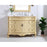 Elegant Danville 48" Single Vanity, Light Beige/Ivory Marble