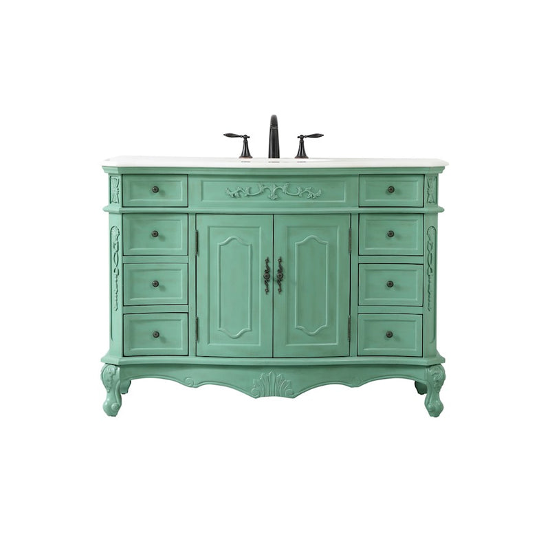 Elegant Danville 48" Single Bathroom Vanity, Vintage Mint - VF10148VM