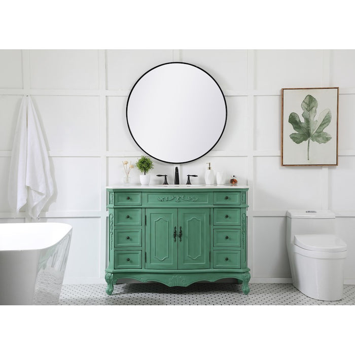 Elegant Danville 48" Single Bathroom Vanity, Vintage Mint
