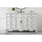 Elegant Danville 60" Single Vanity, Antique White/Ivory Marble