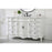 Elegant Danville 60" Single Vanity, Antique White/Ivory Marble