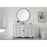 Elegant Danville 60" Single Vanity, Antique White/Ivory Marble
