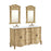 Elegant Danville 60" Double Vanity, Antique Beige/Ivory Marble