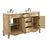 Elegant Danville 60" Double Vanity, Antique Beige/Ivory Marble