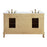 Elegant Danville 60" Double Vanity, Antique Beige/Ivory Marble