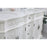 Elegant Danville 60" Double Vanity, Antique White/Ivory Marble