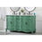 Elegant Danville 60" Double Bathroom Vanity, Vintage Mint