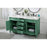 Elegant Danville 60" Double Bathroom Vanity, Vintage Mint