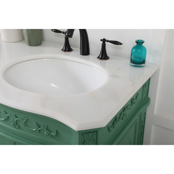 Elegant Danville 60" Double Bathroom Vanity, Vintage Mint
