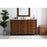 Elegant Danville 60" Single Vanity, Teak/Ivory Marble