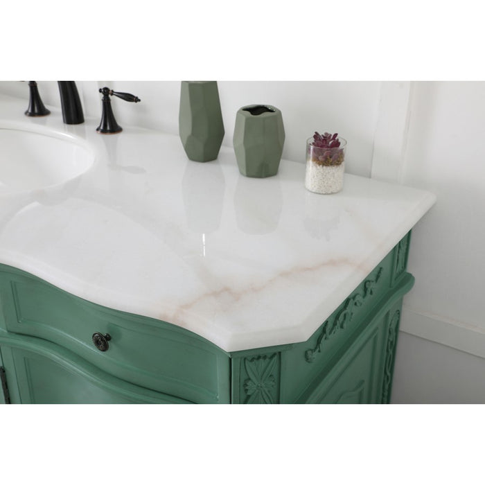 Elegant Danville 60" Single Bathroom Vanity, Vintage Mint
