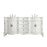 Elegant Danville 72" Double Vanity, Antique White/Ivory Marble - VF10172DAW-VW