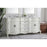 Elegant Danville 72" Double Vanity, Antique White/Ivory Marble