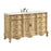 Elegant Danville 60" Single Vanity, Antique Beige/Ivory Marble