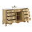 Elegant Danville 60" Single Vanity, Antique Beige/Ivory Marble