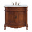 Elegant Danvil 36" Single Vanity, Brown/Ivory Marble - VF10536BR-VW