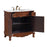 Elegant Danvil 36" Single Vanity, Brown/Ivory Marble