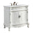 Elegant Danvil 36" Single Vanity, Antique White/Ivory Marble