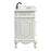 Elegant Danvil 36" Single Vanity, Antique White/Ivory Marble
