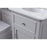 Elegant Otto 19" Single Vanity, Light Grey/Ivory Marble