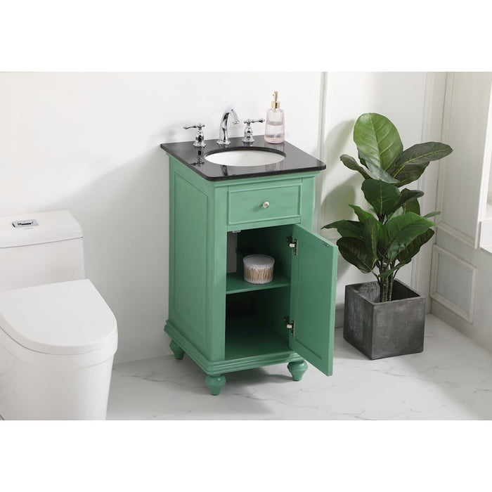 Elegant Kitchen/Bath Otto 19" Single Bathroom Vanity, Vintage Mint