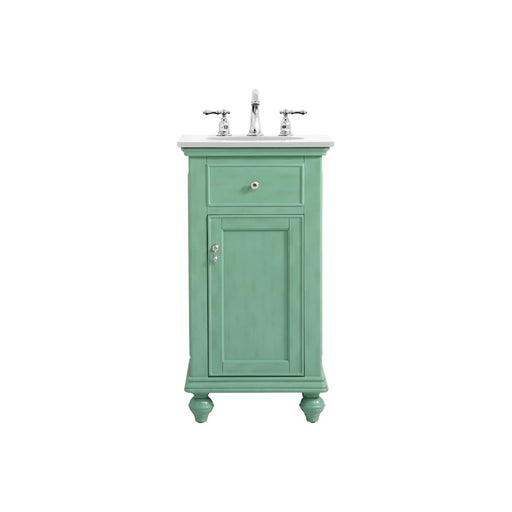 Elegant Otto 19" Single Vanity, Vintage Mint/Ivory Marble - VF12319VM-VW