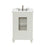 Elegant Otto 24" Single Vanity, Antique White/Ivory Marble