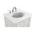 Elegant Otto 24" Single Vanity, Antique White/Ivory Marble