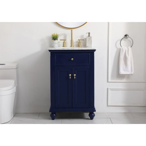 Elegant Kitchen/Bath Otto 24" Single Bathroom Vanity, Blue