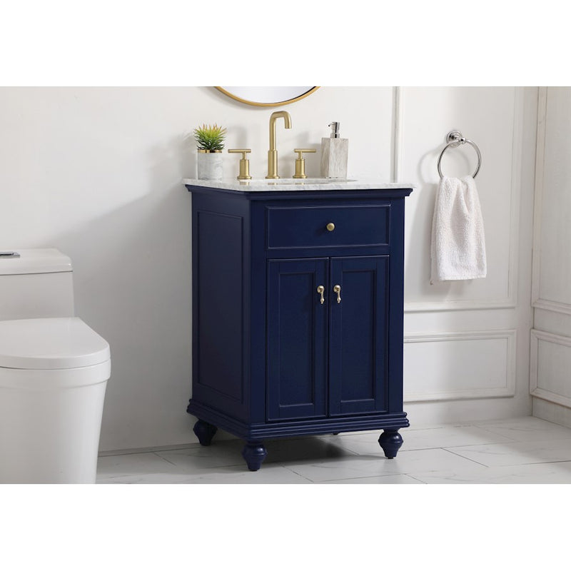Elegant Kitchen/Bath Otto 24" Single Bathroom Vanity, Blue