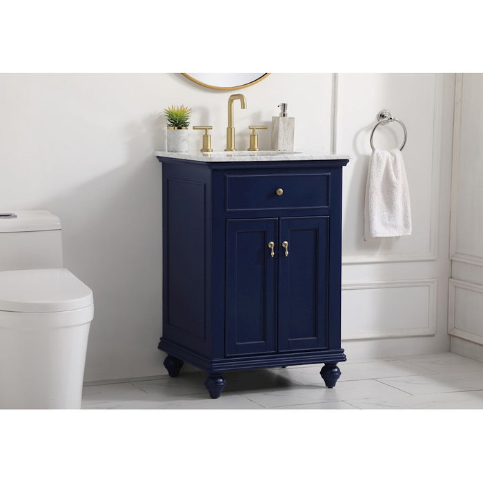 Elegant Kitchen/Bath Otto 24" Single Bathroom Vanity, Blue