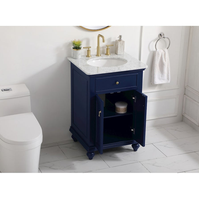 Elegant Kitchen/Bath Otto 24" Single Bathroom Vanity, Blue
