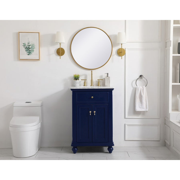 Elegant Kitchen/Bath Otto 24" Single Bathroom Vanity, Blue