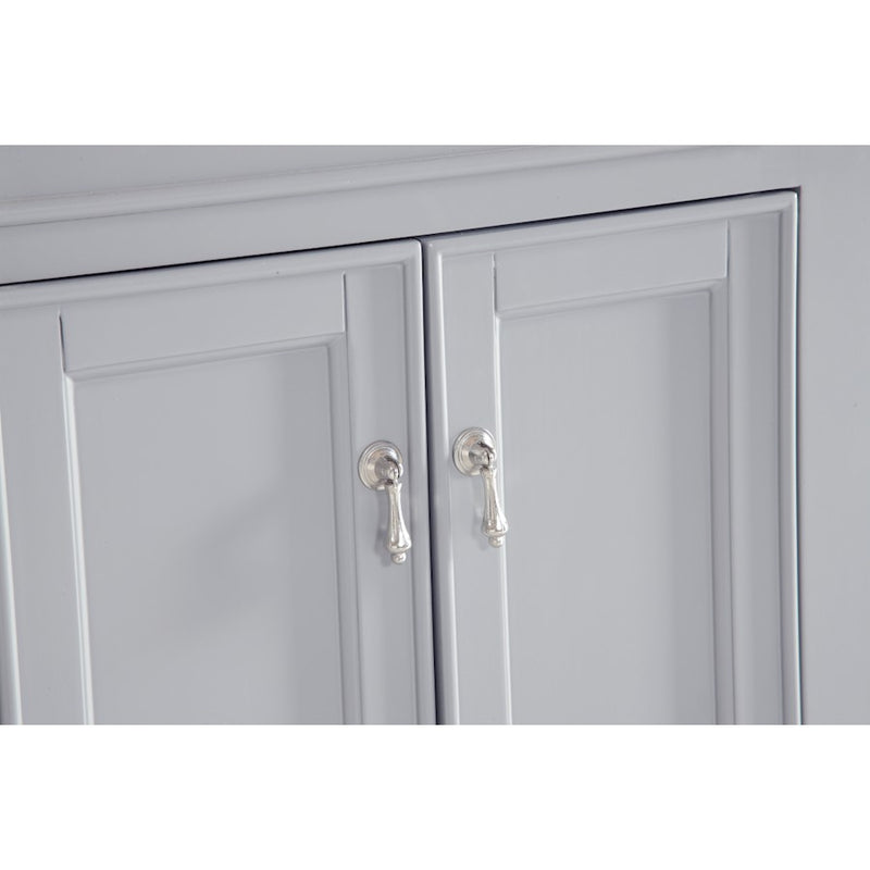 Elegant Otto 24" Single Vanity, Light Grey/Ivory Marble