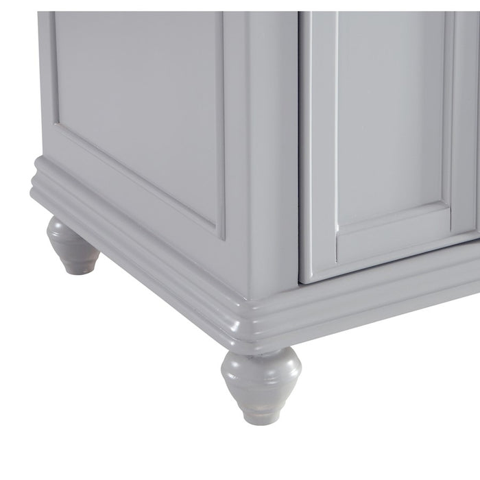 Elegant Otto 24" Single Vanity, Light Grey/Ivory Marble