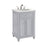 Elegant Otto 24" Single Vanity, Light Grey/Ivory Marble