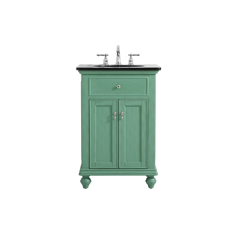 Elegant Kitchen/Bath Otto 24" Single Bathroom Vanity, Vintage Mint - VF12324VM