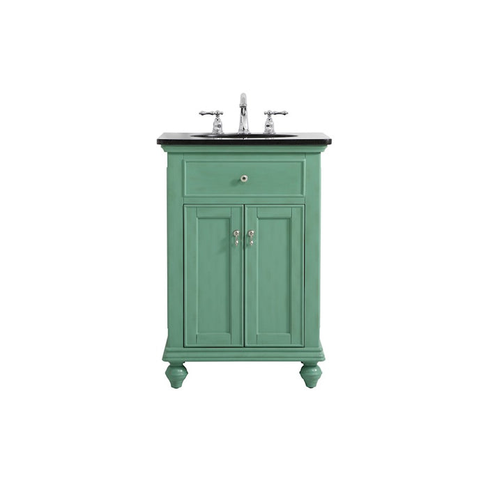 Elegant Kitchen/Bath Otto 24" Single Bathroom Vanity, Vintage Mint - VF12324VM