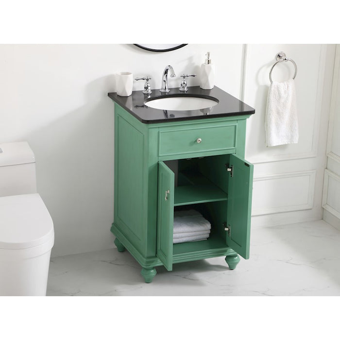 Elegant Kitchen/Bath Otto 24" Single Bathroom Vanity, Vintage Mint