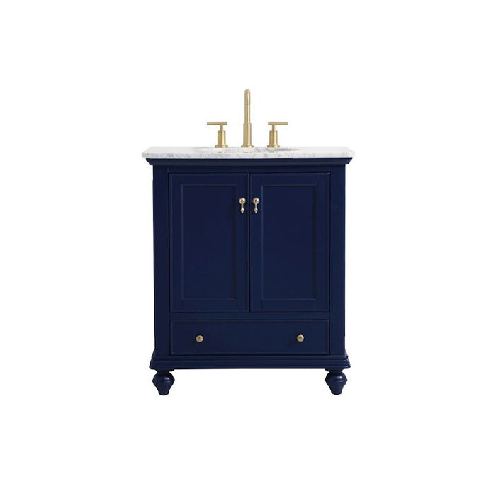 Elegant Kitchen/Bath Otto 30" Single Bathroom Vanity, Blue - VF12330BL