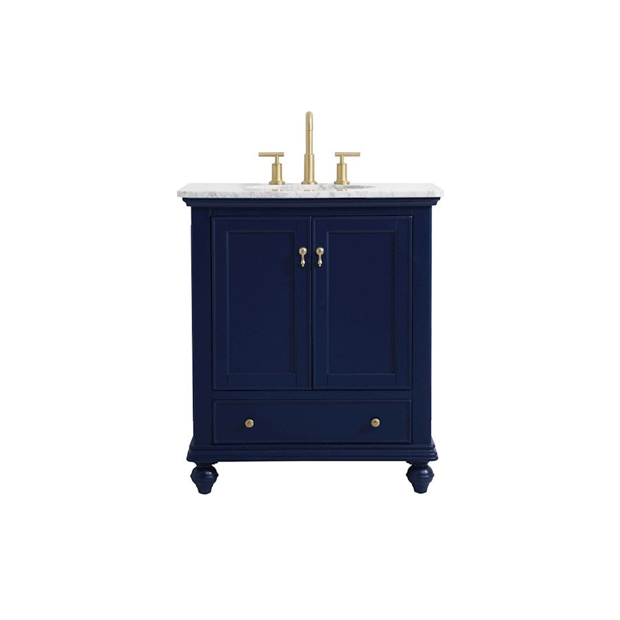 Elegant Kitchen/Bath Otto 30" Single Bathroom Vanity, Blue - VF12330BL