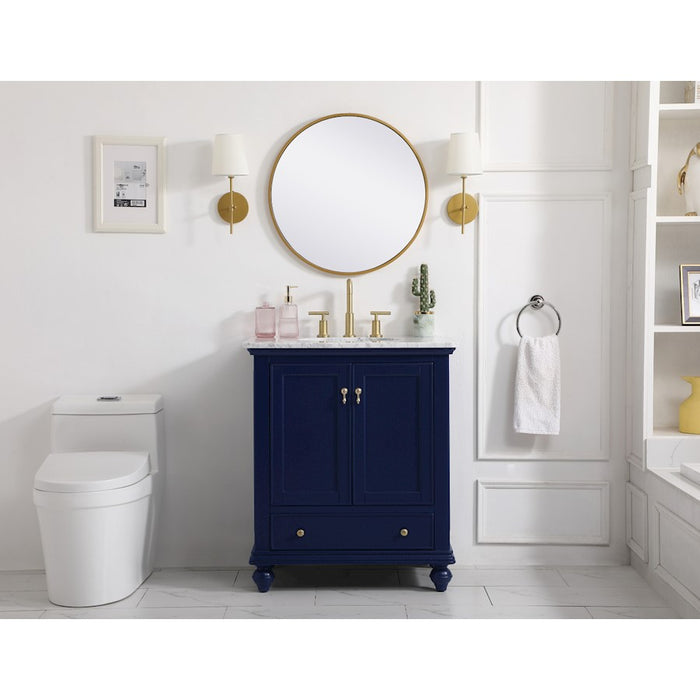 Elegant Kitchen/Bath Otto 30" Single Bathroom Vanity, Blue