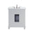 Elegant Otto 30" Single Vanity, Light Grey/Ivory Marble